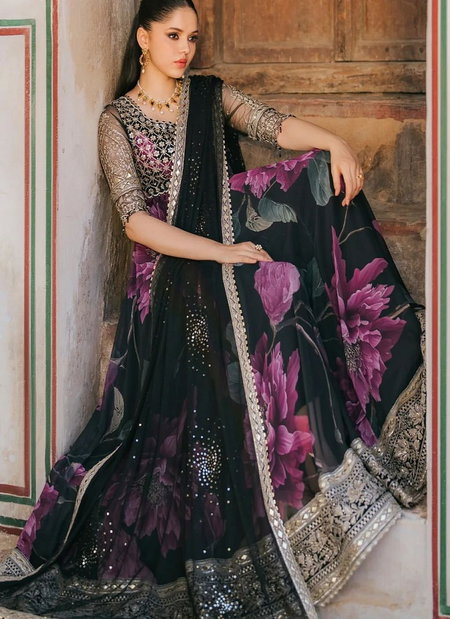 RTC 5772 Faux Gorgette With Digital Printed Gown With Dupatta Wholesale In India